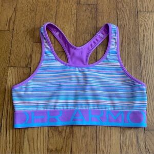 $ Clearance Sale $ Under Armour multi colored striped sports bra